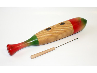 LH Drums GU1 (RH-41) Guiro in Fisch-Form, Holz, inkl. Scraper