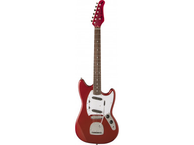 Jay Turser JTMG2 Mustang style, CAR Candy Apple Red, mit matching headstock