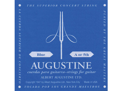 Augustine Blue High Tension A5 Einzelsaiten für Konzert Gitarre