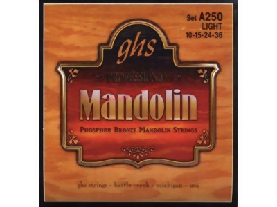 GHS A250 Saiten für Mandoline, Phosphor Bronze 010-015-024-036