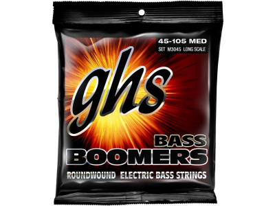 GHS Boomers M3045 Medium, 045-105 Saiten für E-Bass, made in USA!