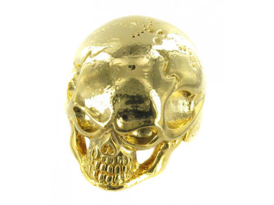 Qparts Potiknopf Jumbo Skull 1, gold, face straight