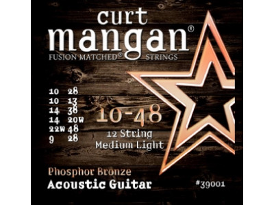 curt mangan 10-48 Phosphor Bronze 12-String Acoustic Guitar