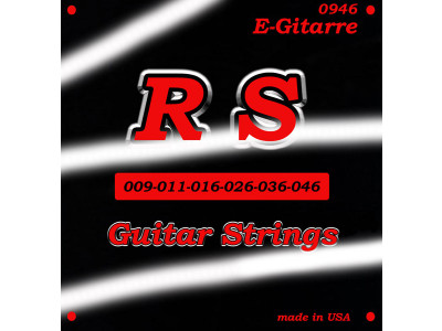 RS Guitar Parts 0946 Saiten für E-Gitarre 009-046 custom light, made in USA!
