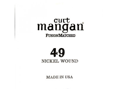 curt mangan 49 Nickel Wound Ball End Guitar, Einzelsaite