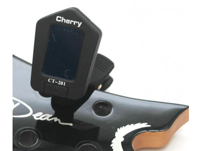 Cherry Music Cliptuner CT201, Stimmgerät, schwarz gummierte Oberfläche