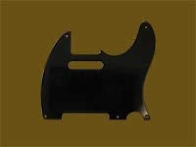 Hosco MRCTLBL MasterRelic Pickguard für Tele, Bakelit Black 1-ply, made in Japan