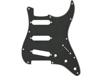 RS Guitar Parts - Pickguard Strat® Style SSS / Black 3Ply